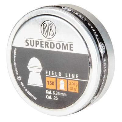 RWS SUPERDOME .25 Pellets - 150CT (BLISTER) Premier Airguns